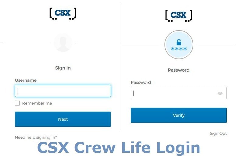 CSX Crew Life Log In Process, CSX Crew Login
